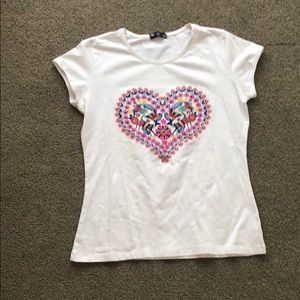 Heart printed shirt